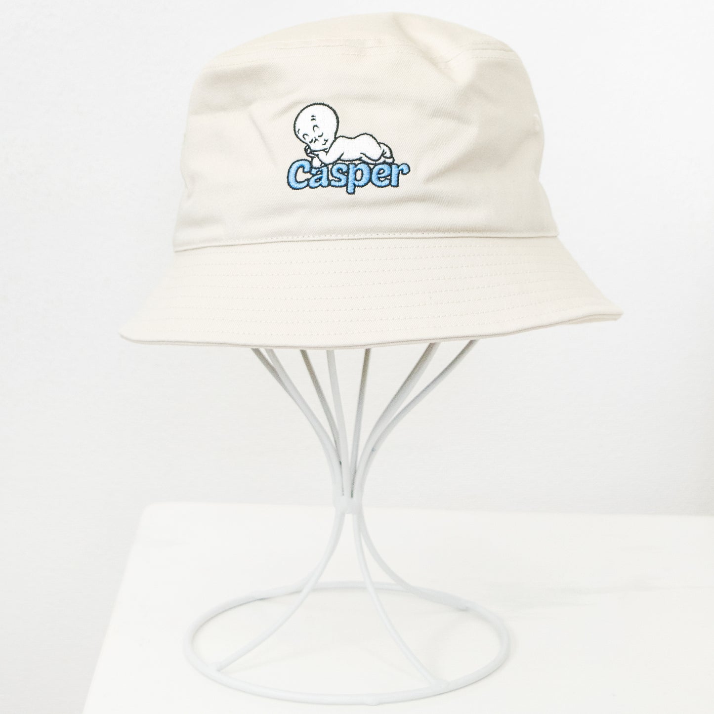 Casper Casper Embroidery Bucket Hat Black - YOUAREMYPOISON