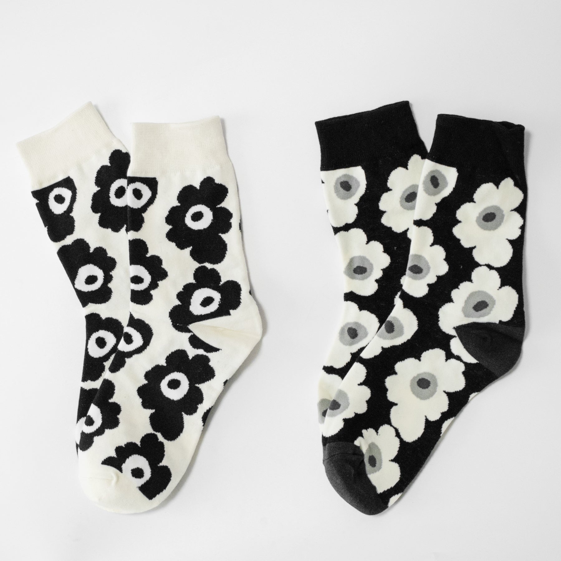 Big Flower Crew Socks - YOUAREMYPOISON