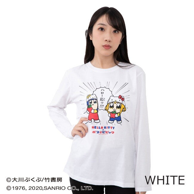 POP TEAM EPIC x Sanrio Collaboration Kitty L/S T-shirt - YOUAREMYPOISON