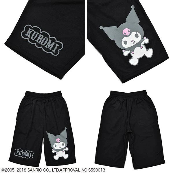 Kuromi Sanrio Dry Shorts Black - YOUAREMYPOISON