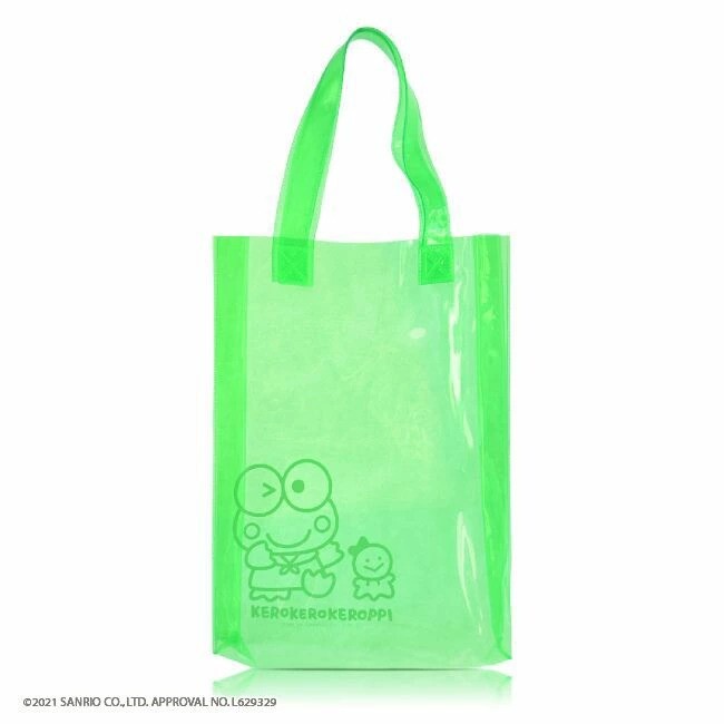 Kero Kero Keroppi Sanrio S/S T-shirt w/PVC Bag (White) - YOUAREMYPOISON
