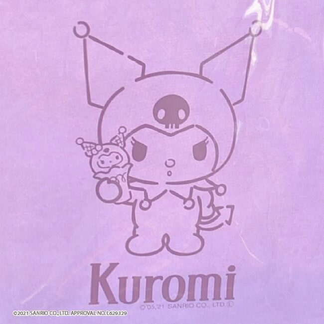 Kuromi Sanrio S/S T-shirt w/PVC Bag (2 color) - YOUAREMYPOISON