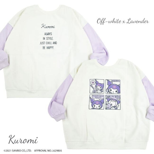 Sanrio Kuromi Back Front 2way Sweatshirt - YOUAREMYPOISON