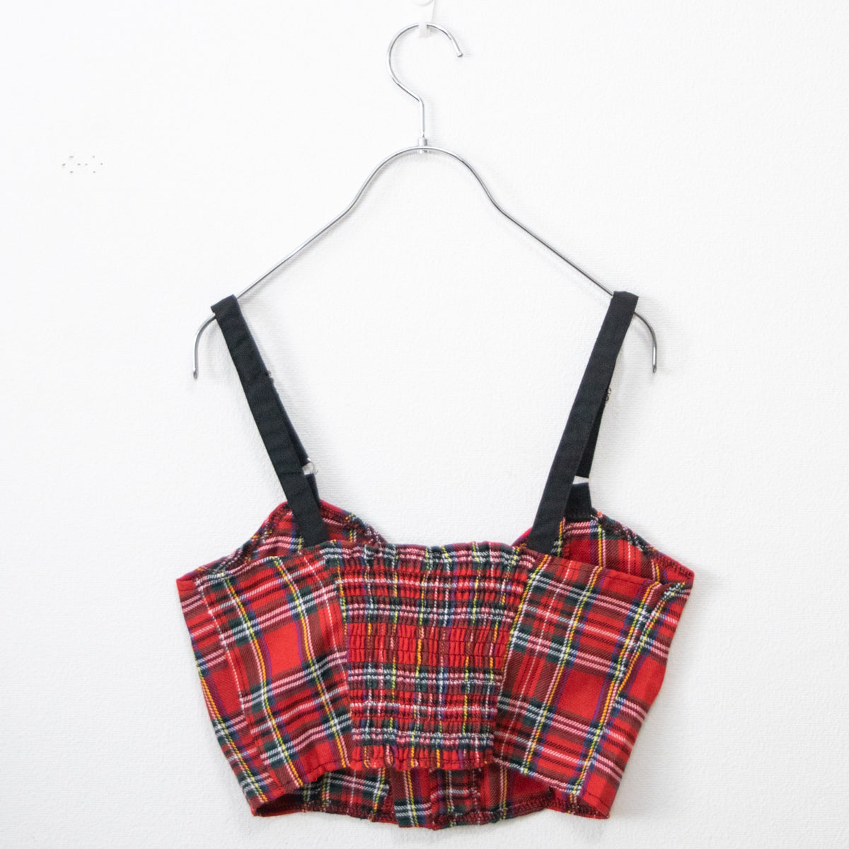 ACDC Rag Wing Heart Busty Red Tartan Check - YOUAREMYPOISON