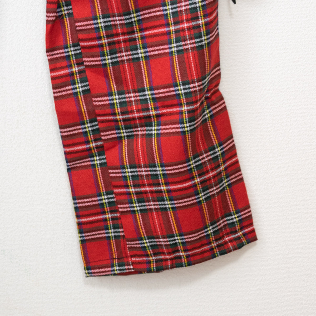 ACDC Rag Wing Heart Belt Long Pants Red Tartan Check - YOUAREMYPOISON