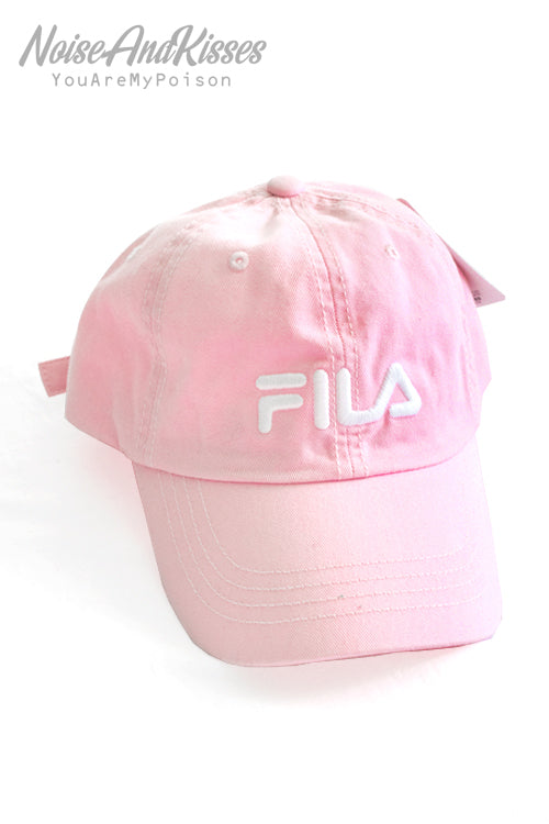 FILA LINEAR LOGO LOW CAP (Pink) - YOUAREMYPOISON