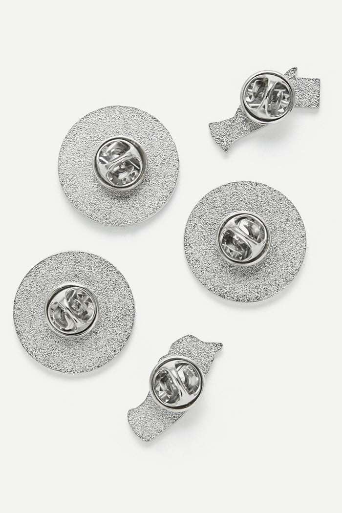 Hand & Round Design Pin Badge Set - YOUAREMYPOISON