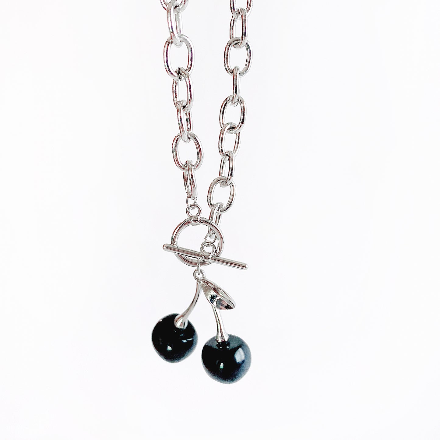 Black Cherry Chain Necklace - YOUAREMYPOISON
