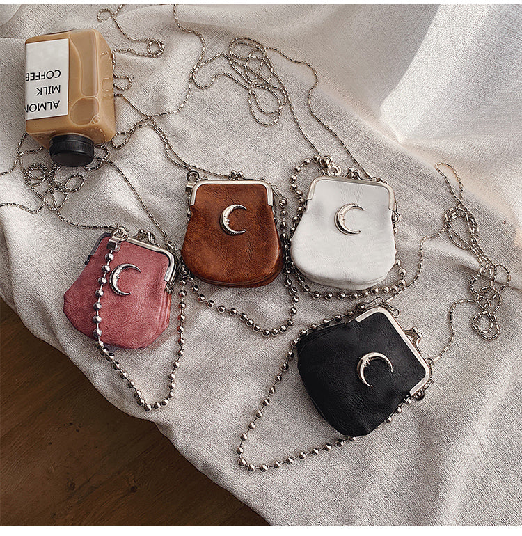 Moon Chain Mini Pouch Black - YOUAREMYPOISON