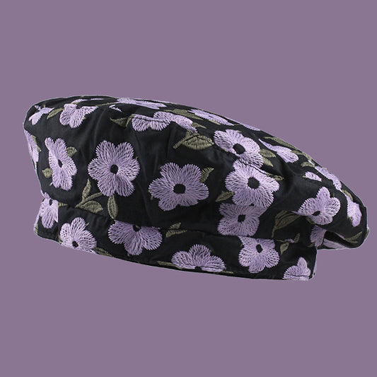 Flower Beret Hat - YOUAREMYPOISON