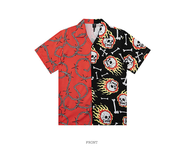 Chain Skull S/S shirt (2 color) - YOUAREMYPOISON