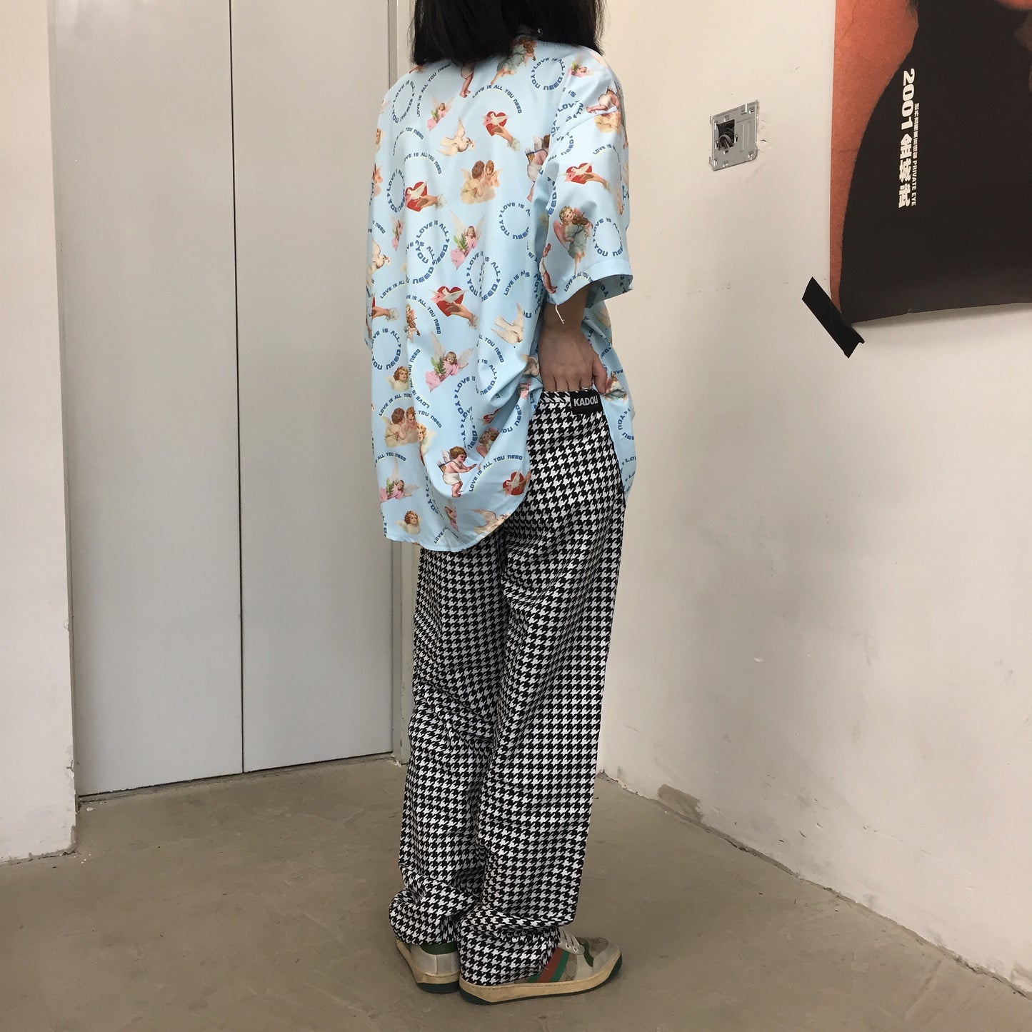 Angel All-over Print S/S Shirt (Blue) - YOUAREMYPOISON