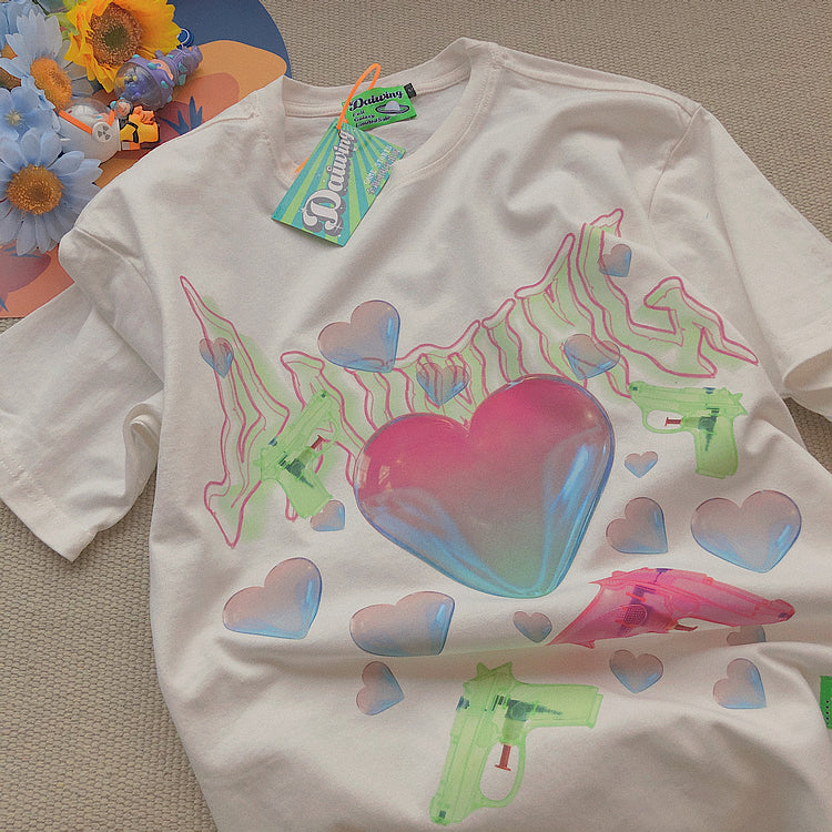 Bubble Heart S/S T-shirt - YOUAREMYPOISON