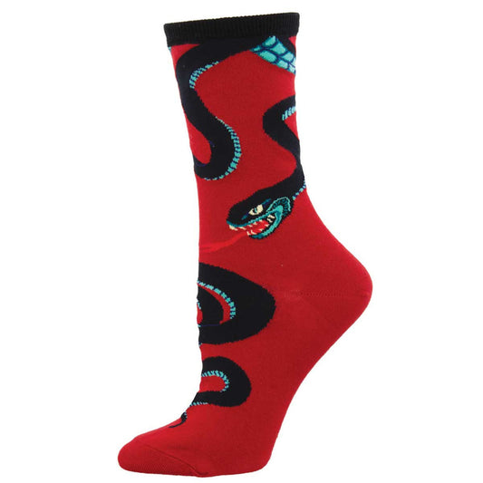 Socksmith Slither Me Timbers Crew Socks - YOUAREMYPOISON