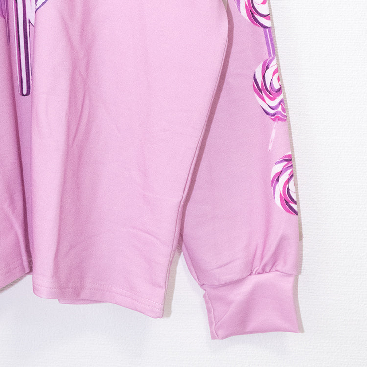 ACDC RAG Skeleton Loli-pop L/S T-shirt (Pink) - YOUAREMYPOISON