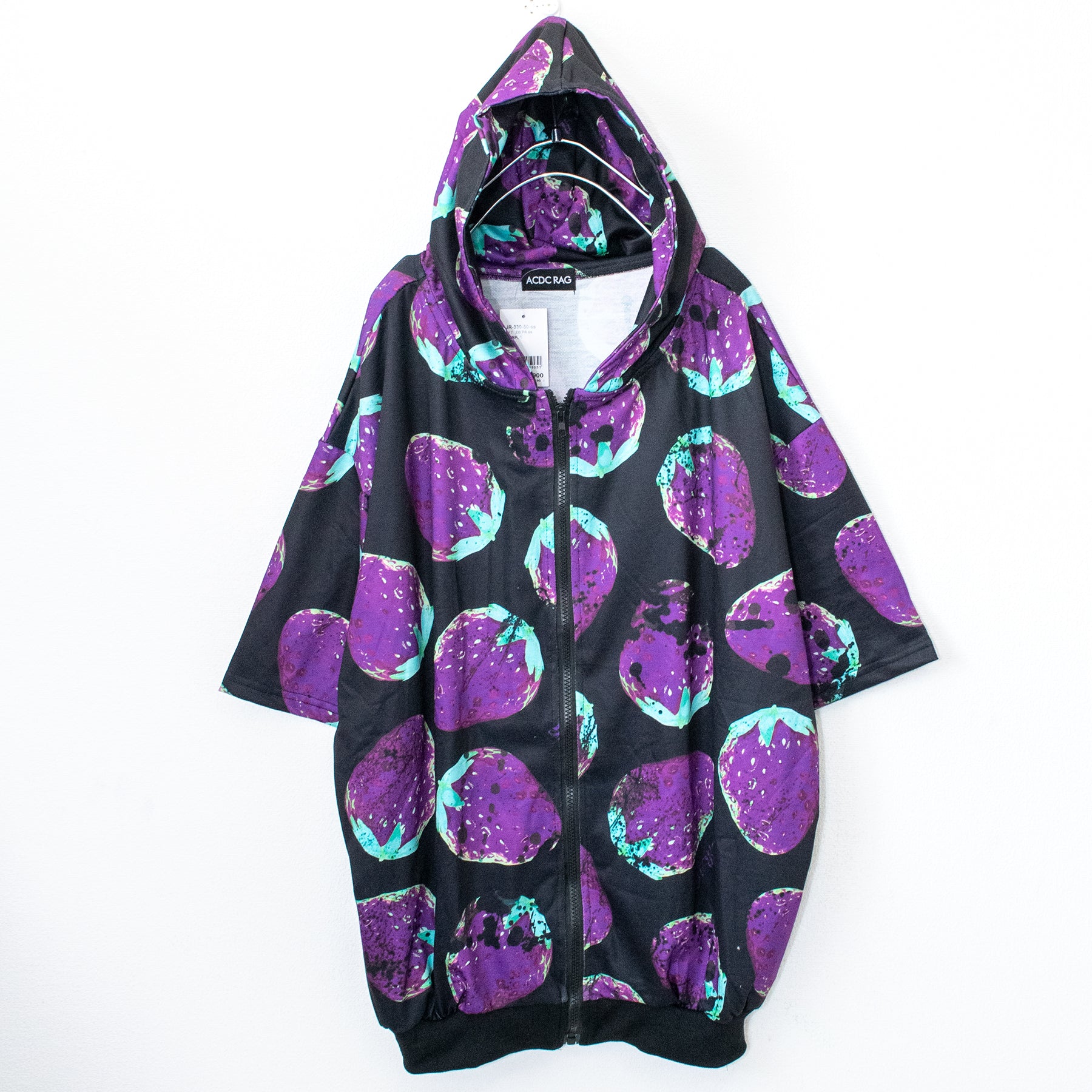 ACDC RAG Poison Strawberry S/S Hoodie (Black/Purple) - YOUAREMYPOISON