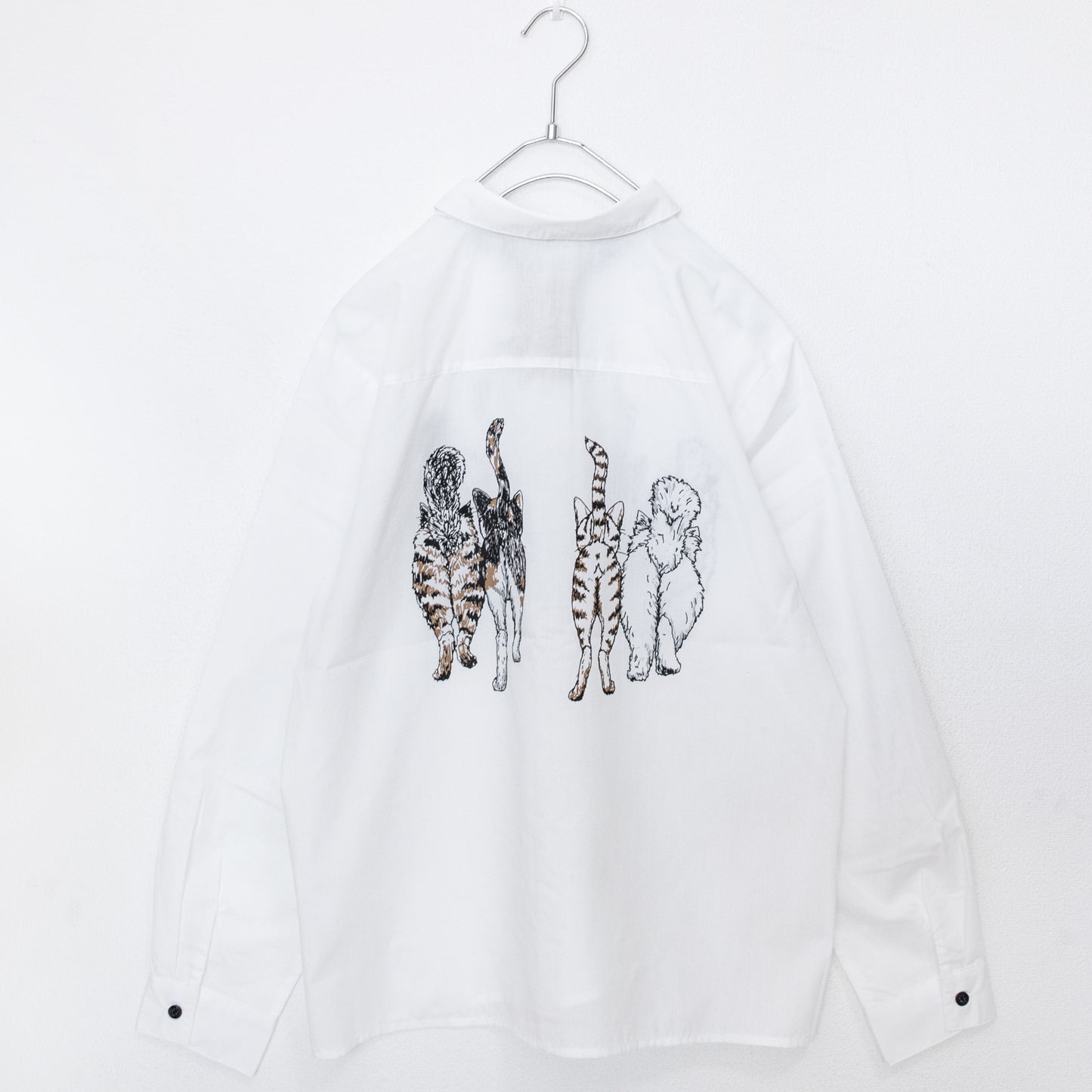 Cat Print L/S Shirt - YOUAREMYPOISON