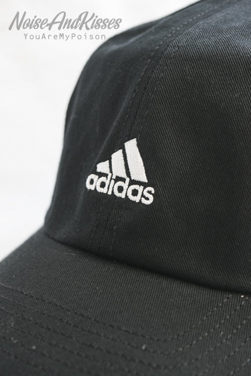 adidas Point Logo Embroidery Cap Black - YOUAREMYPOISON