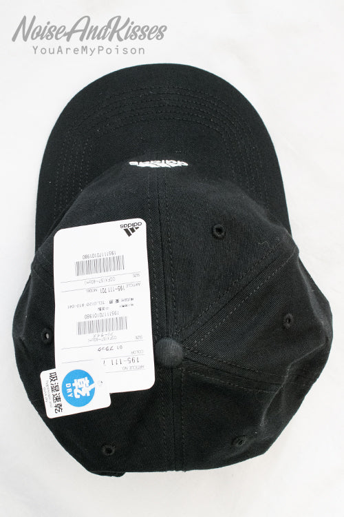adidas Point Logo Embroidery Cap Black - YOUAREMYPOISON