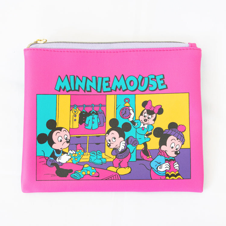 Disney Minnie Mouse Flat Pouch 'Morning Routine' - YOUAREMYPOISON
