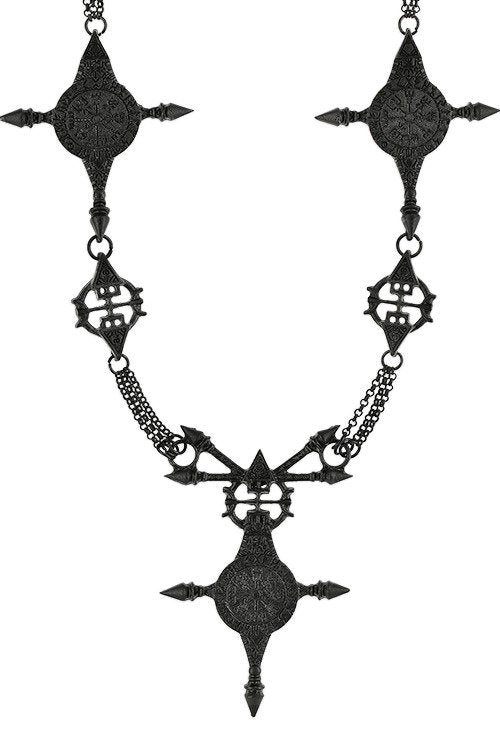 Restyle Vegvisir Necklace Black - YOUAREMYPOISON