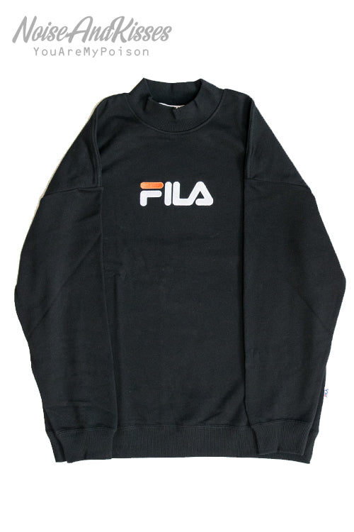 FILA Mock Neck Big Sweatshirt (Back) - YOUAREMYPOISON