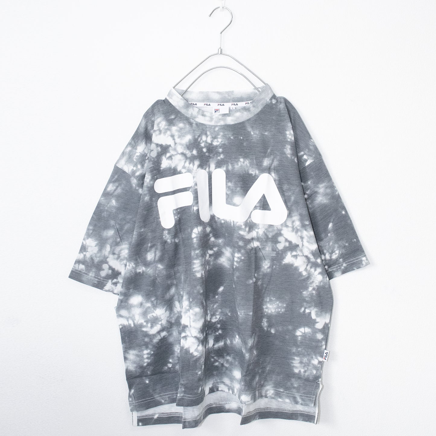 FILA Logo Print Ti-dye S/S T-shirt (Gray) - YOUAREMYPOISON