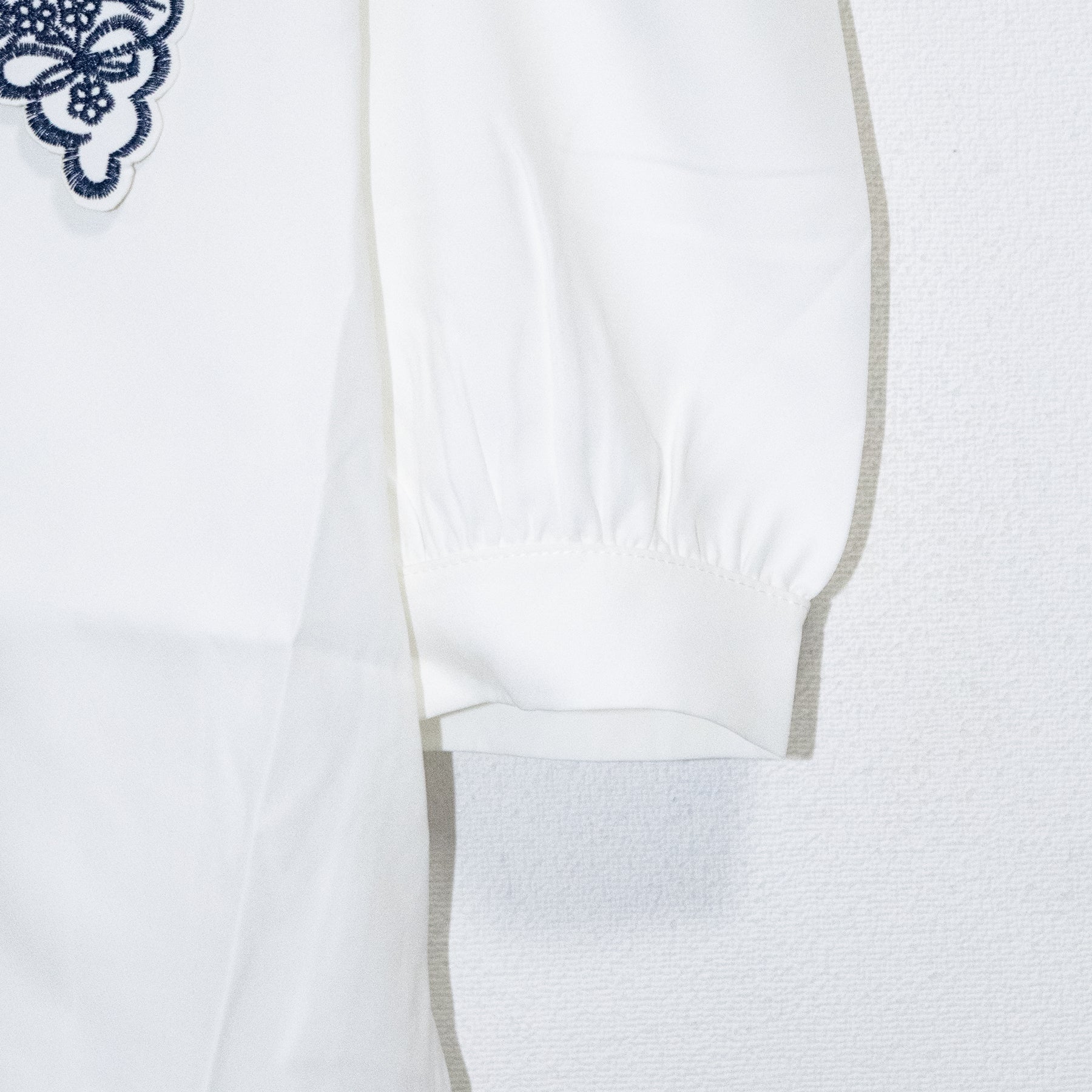 Embroidery Collar S/S Top (2 color) - YOUAREMYPOISON