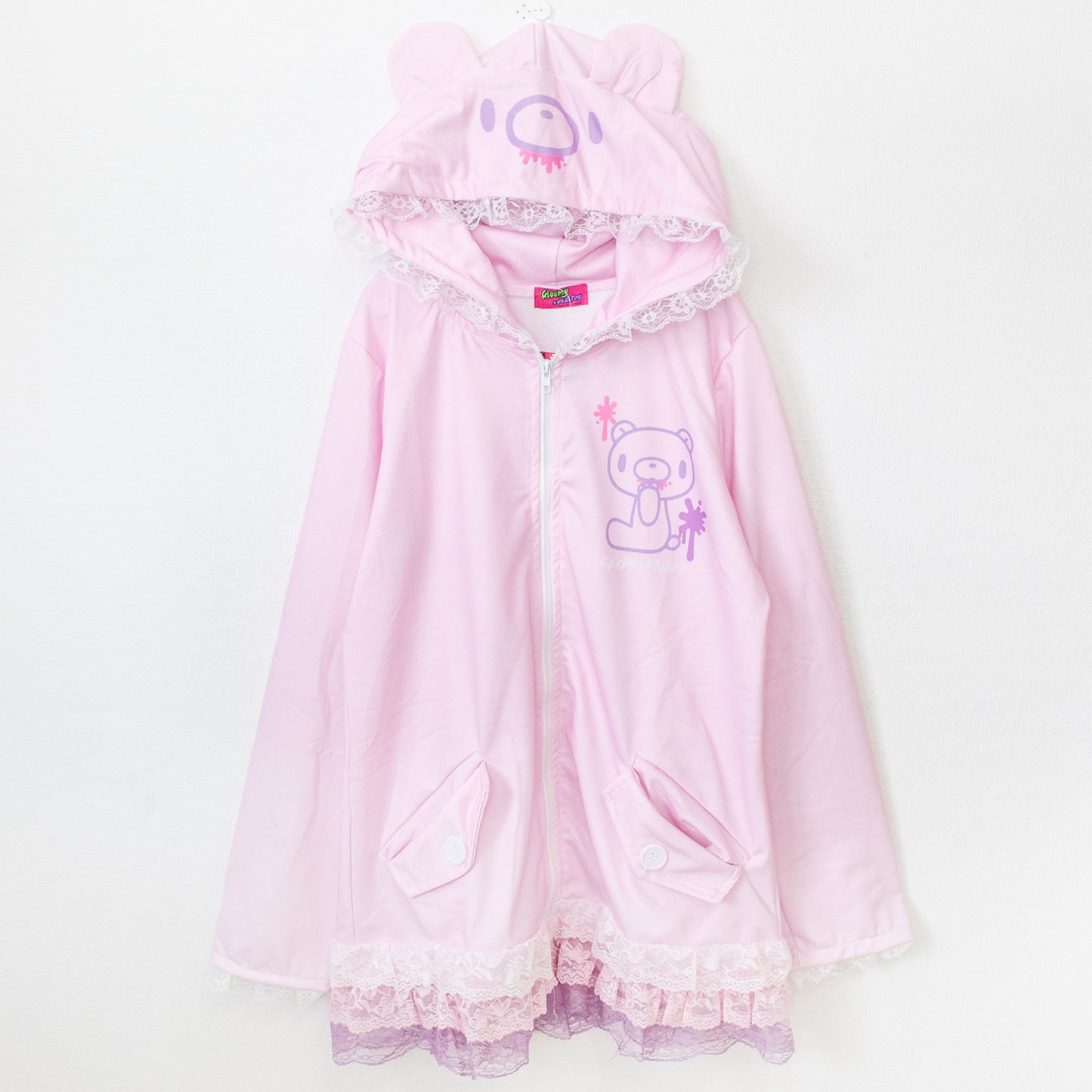 ACDC RAG Pastel Gloomy Frill Face Hoodie - YOUAREMYPOISON
