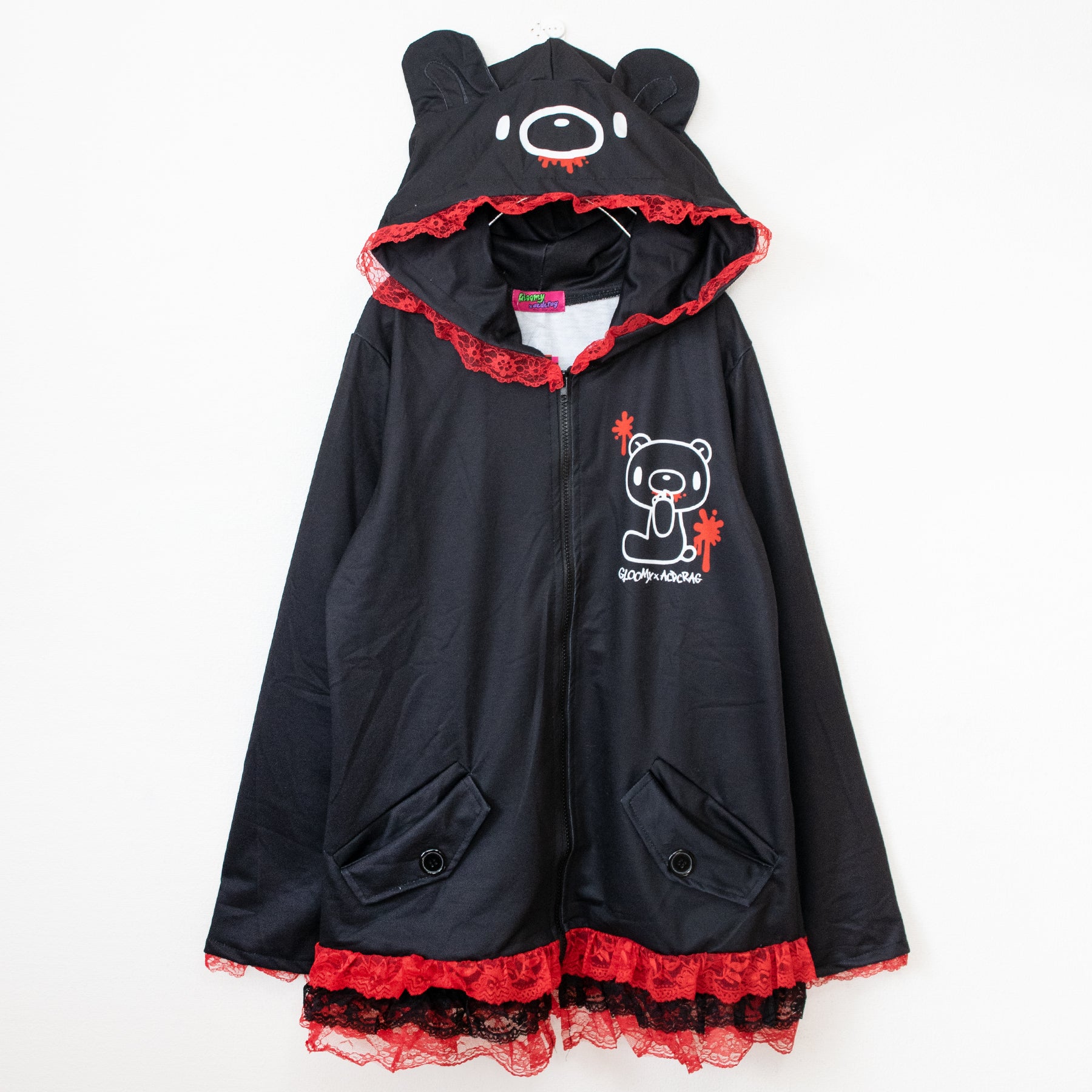 ACDC RAG Dark Gloomy Frill Face Hoodie - YOUAREMYPOISON