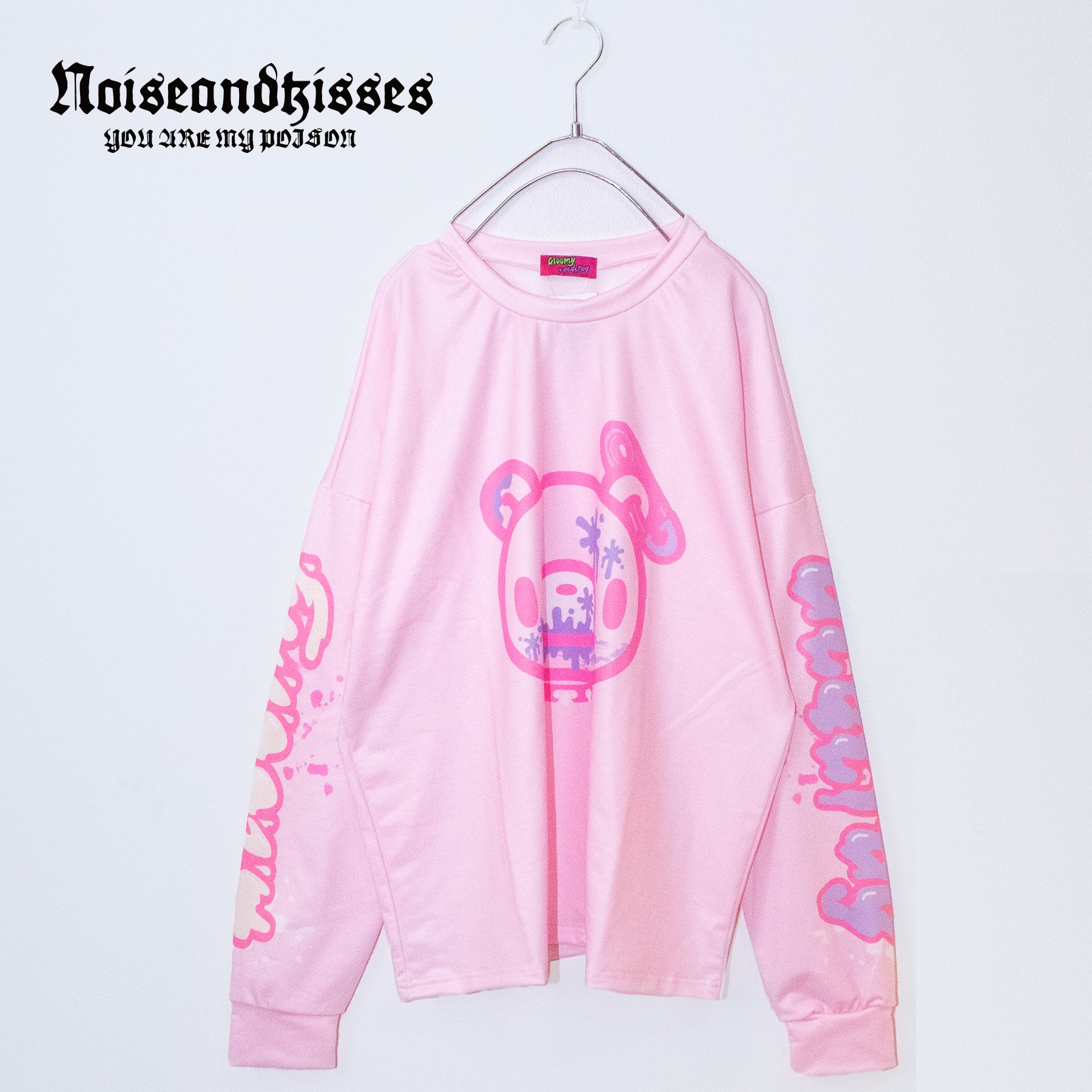 ACDC RAG Pastel Gloomy L/S T-shirt (Pink) - YOUAREMYPOISON