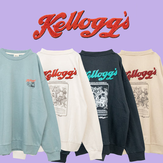 Kellogg's Logo Embroidery Crew Neck Sweatshirt - YOU ARE MY POISON