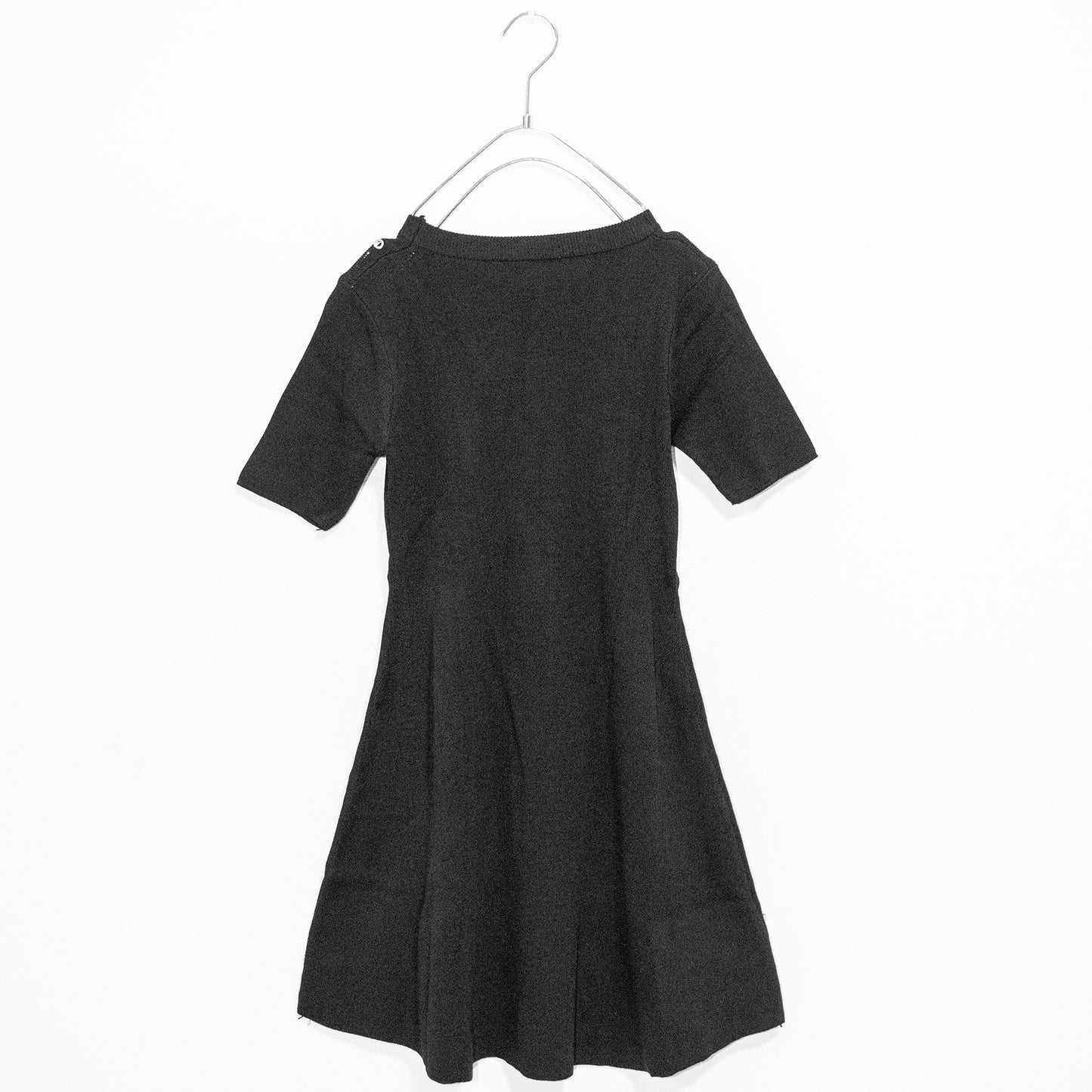 Ring Line Knit Dress Black - YOUAREMYPOISON