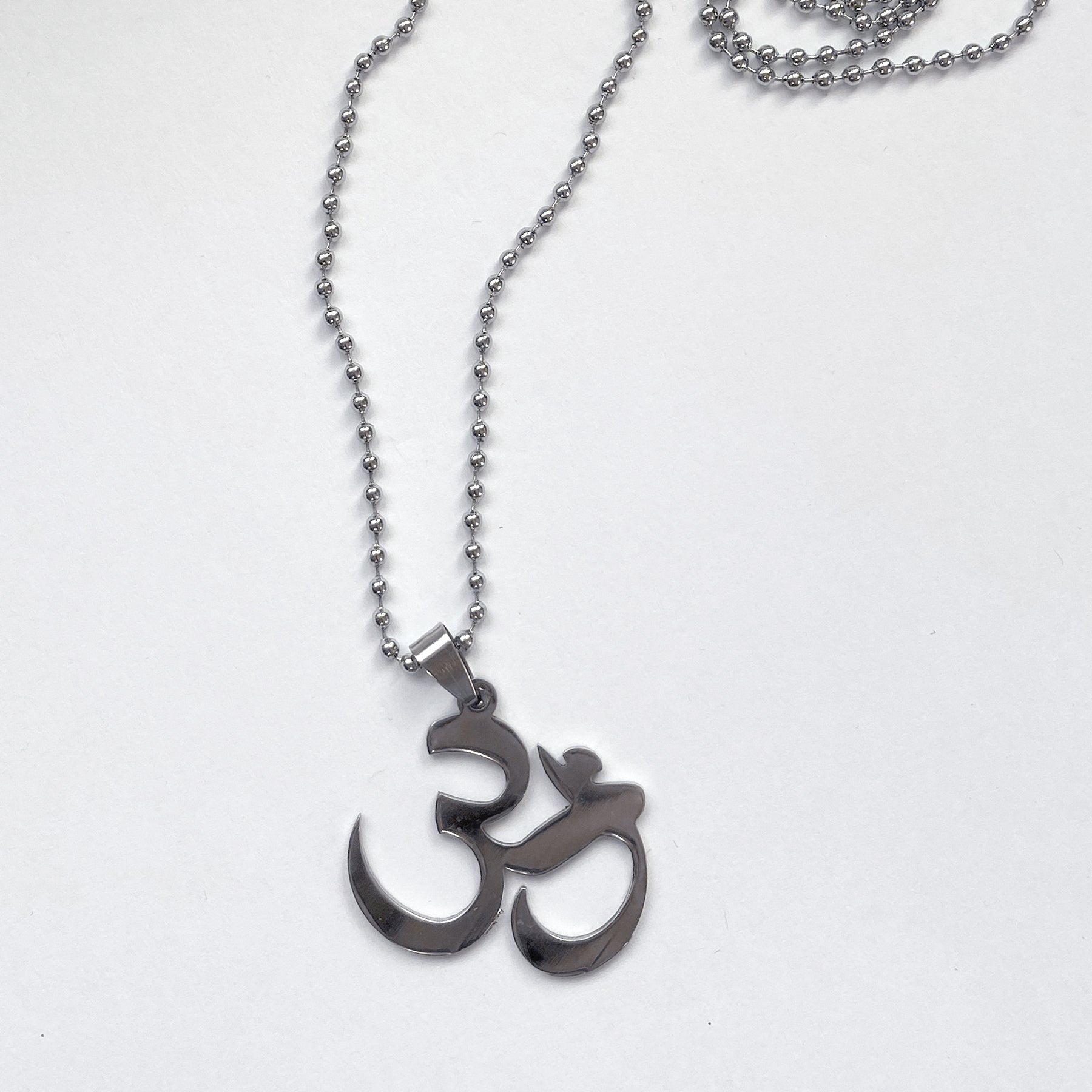 Stainless Steel Om Logo Necklace - YOUAREMYPOISON