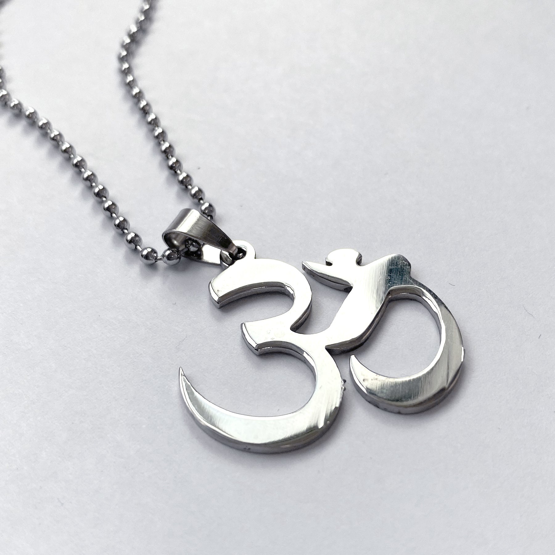 Stainless Steel Om Logo Necklace - YOUAREMYPOISON