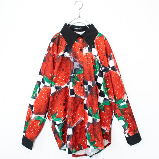 ACDC RAG Checker Fruit L/S Shirt (Red Strawberry) - YOUAREMYPOISON
