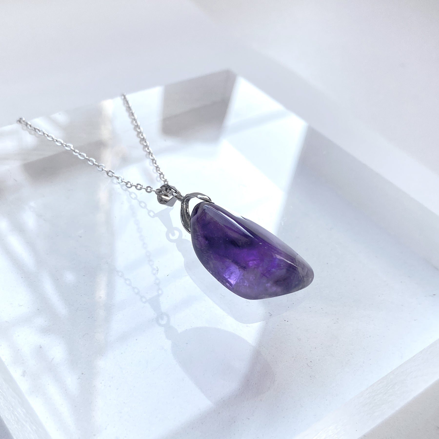 Purple Stone Necklace - YOUAREMYPOISON