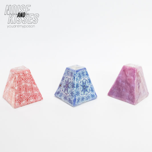 Swaziland Handmade Candle Mini Pyramid (3 color) - YOUAREMYPOISON