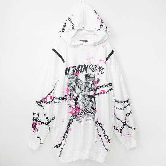 SUNCITY DOLL x ACDC RAG Sweet My Pain Pullover Hoodie - YOUAREMYPOISON