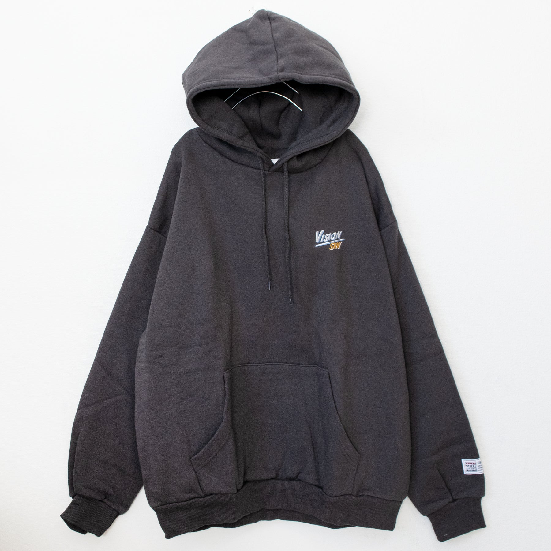 VISION STREET WEAR Point Embroidery Sweat Pullover Hoodie - YOUAREMYPOISON