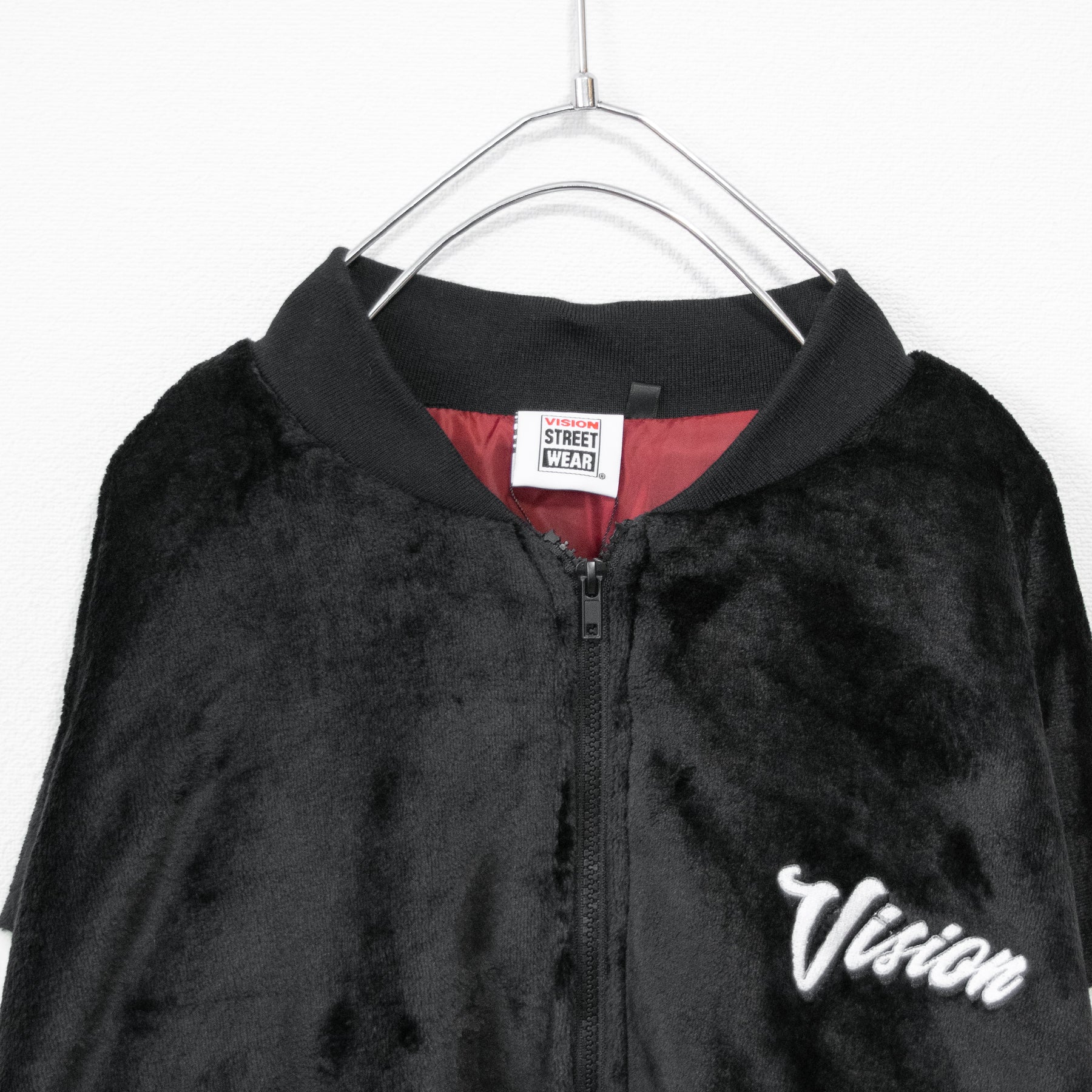 VISION STREET WEAR Patch Sleeve Faux Fur Jacket - YOUAREMYPOISON