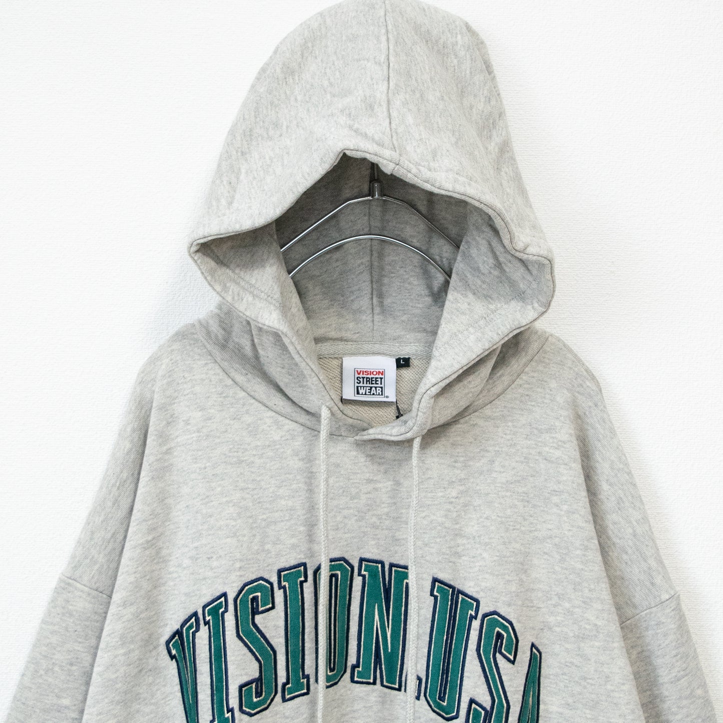 VISION STREET WEAR Satin Patch Logo Hoodie - YOUAREMYPOISON